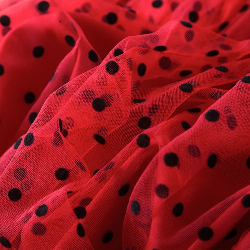 Mickey Minnie Fall Dresses for Girls Dresses Birthday Party Long Sleeve Princess Costume Teen Children's Party Clothes Autumn