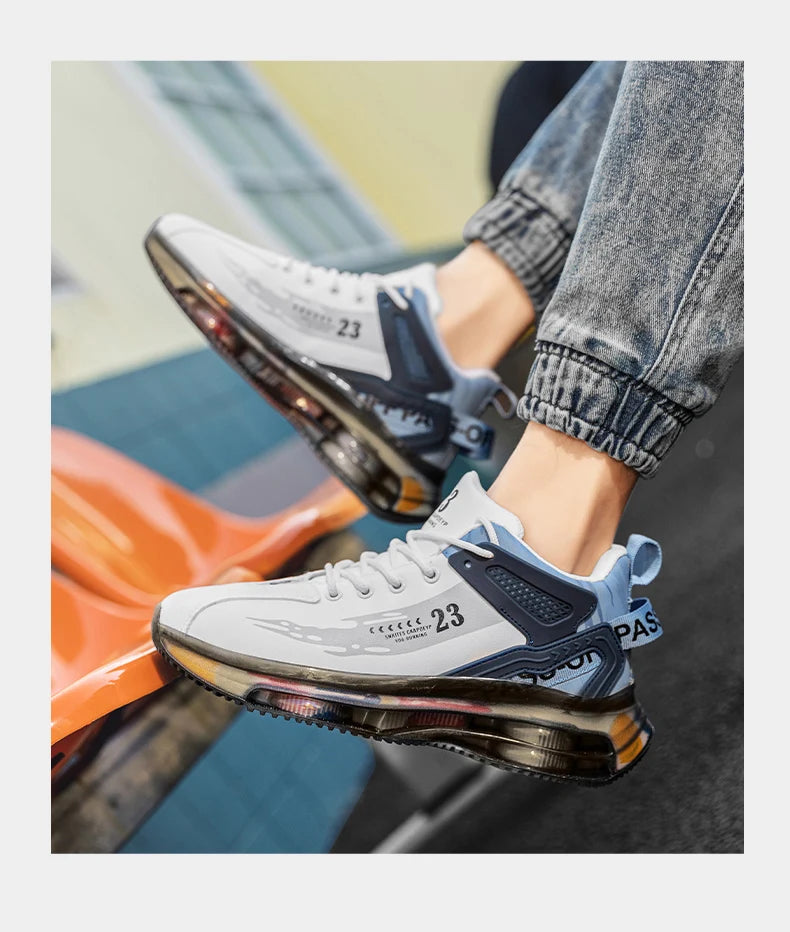 Men Sneaker Shoes Casual Sports Basketball Shoes for Men High Top Male Running Shoes Walking Style Shoes Fashion Footwear