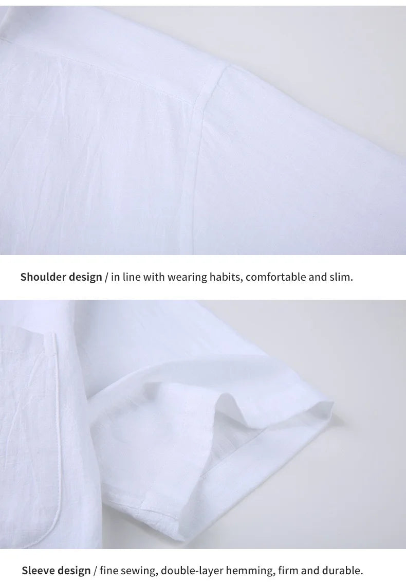 Men's short-sleeved shirts are casual, trendy, comfortable, cool on the street, versatile, simple and slimming in summer