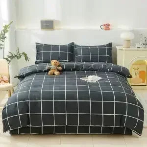 New Winter Warm Green Checkered Duvet Cover 140cm * 200cm 160cm * 200cm 180cm * 200cm Single Bed Double Bed QUEEN SIZE Bed Sack