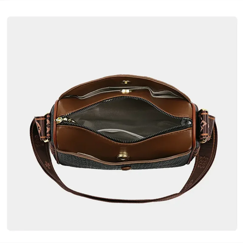 New Pillow Boston Bag Women's Soft Leather Luxury Ladies Handbag Large Capacity Fashion Versatile One Shoulder Crossbody Bag