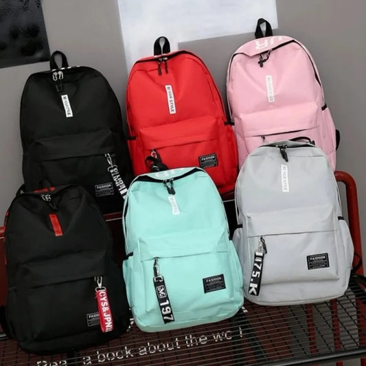 Fashion trend backpack backpack for men and women junior high school high school student bag large capacity korean version of th