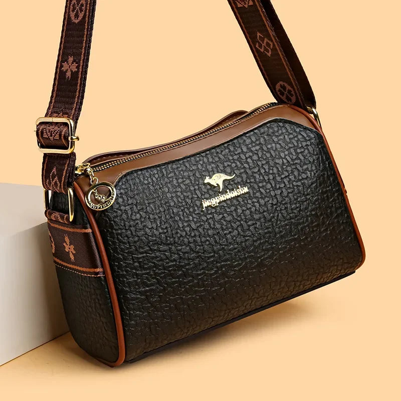 New Pillow Boston Bag Women's Soft Leather Luxury Ladies Handbag Large Capacity Fashion Versatile One Shoulder Crossbody Bag