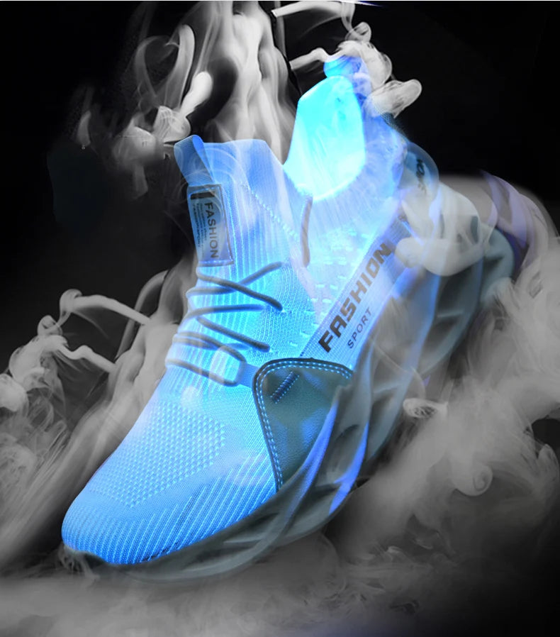 Sneakers Men Mesh Breathable Casual Men Shoes Unisex Light Soft Thick Sole Hole Couple Shoes Athletic Sneakers Women Shoes