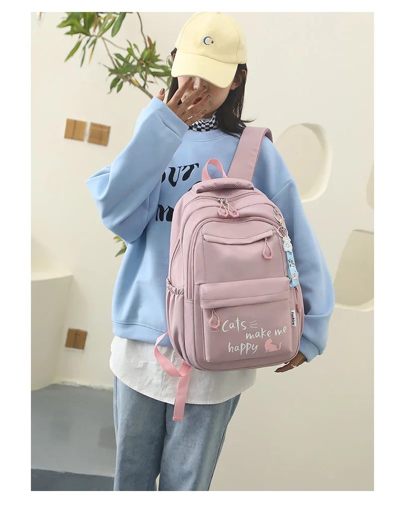 Backpack School Bag Girl Back Pack For Children Kid Child Teenager Female Class Schoolbag Primary Women Bagpack Teen Bookbag Kit