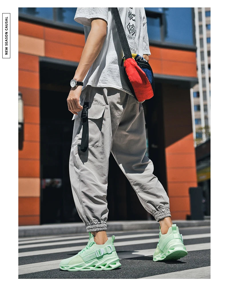 Sneakers Men Mesh Breathable Casual Men Shoes Unisex Light Soft Thick Sole Hole Couple Shoes Athletic Sneakers Women Shoes