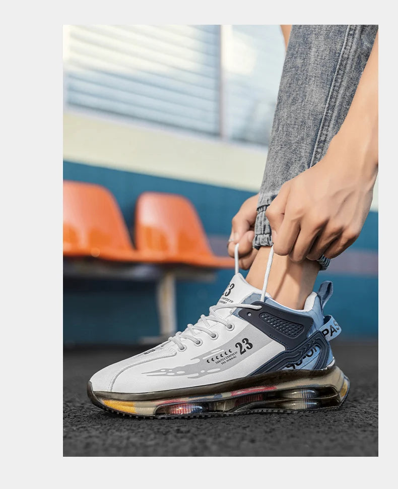 Men Sneaker Shoes Casual Sports Basketball Shoes for Men High Top Male Running Shoes Walking Style Shoes Fashion Footwear