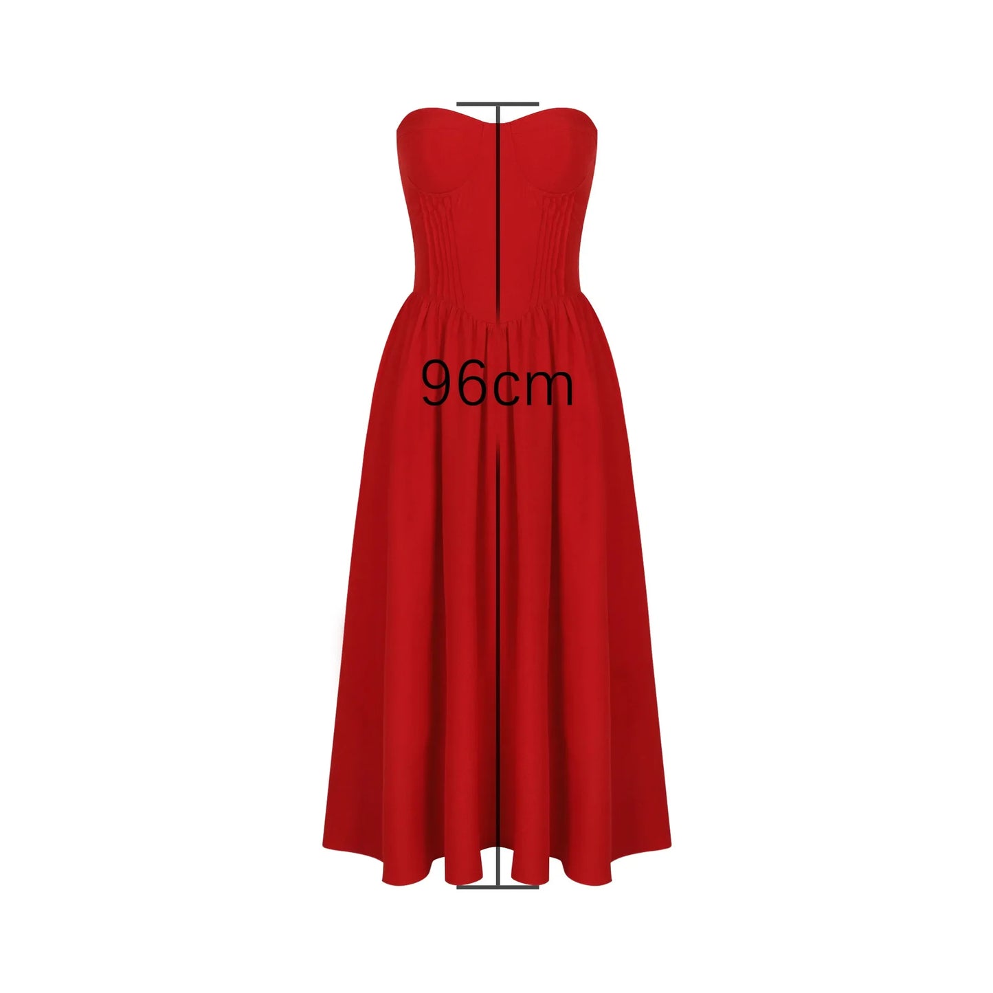Minigmingxi 2024 Summer One-piece Dress Strapless Bodycon Dress Red Sexy Party Dresses Fashion Women's Clothing