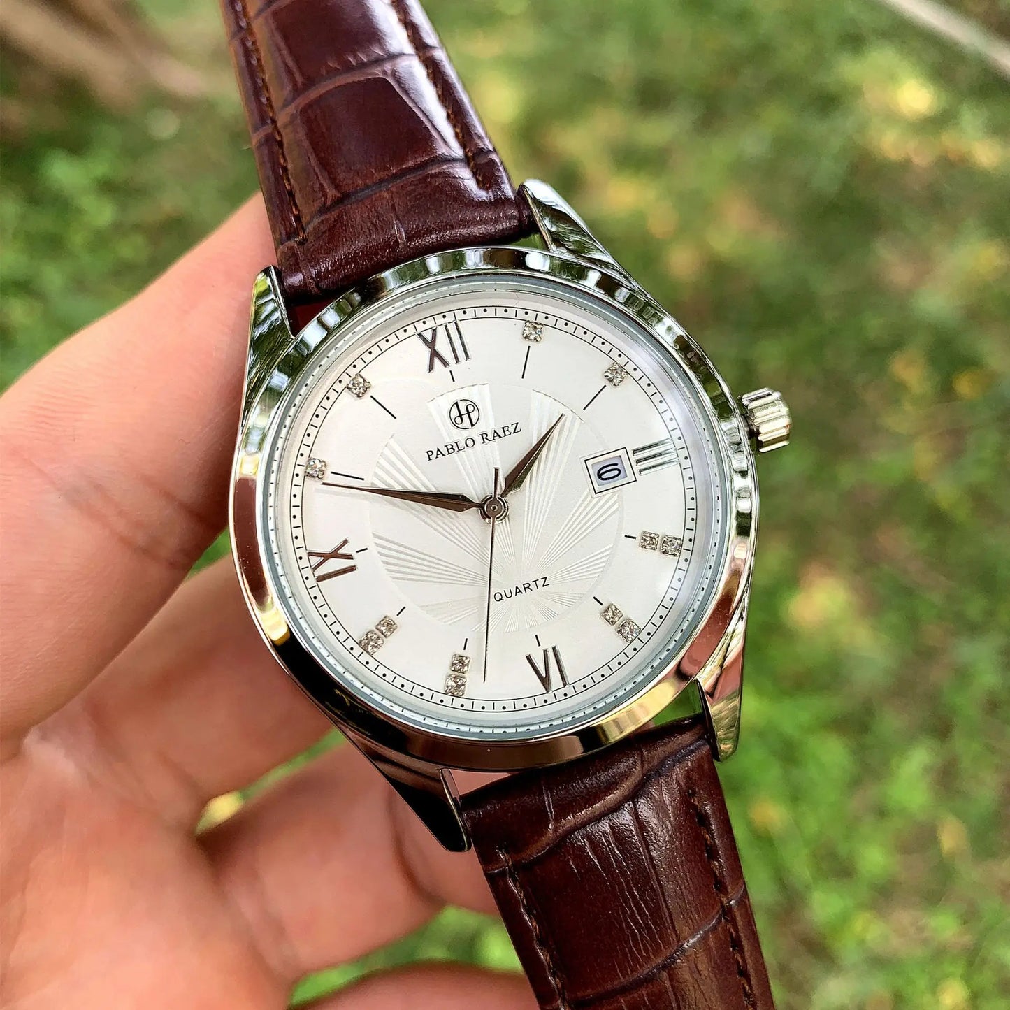 UTHAI High  Authentic Men Watch Brand Waterproof Leather Calendar Student Exam Table Male Fashion Quartz Clock Watches Has Box