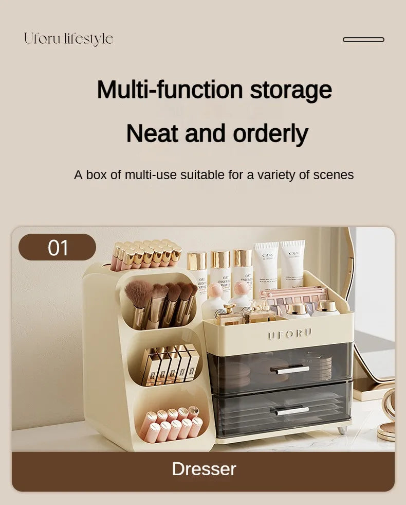 Makeup Organizer with Drawers for Vanity Spacious Cosmetic Display Case ,Perfect Storage Solution for Beauty Essential