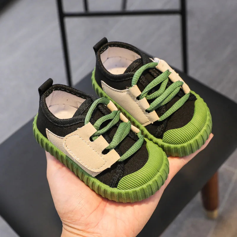 Kids Shoes Girls Boys Sneakers Canvas Toddler Breathable Shoes Spring Running Sport Baby Soft Unisex Casule Sneaker for 1-8Y