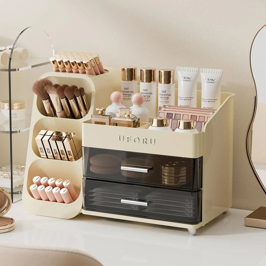 Makeup Organizer with Drawers for Vanity Spacious Cosmetic Display Case ,Perfect Storage Solution for Beauty Essential