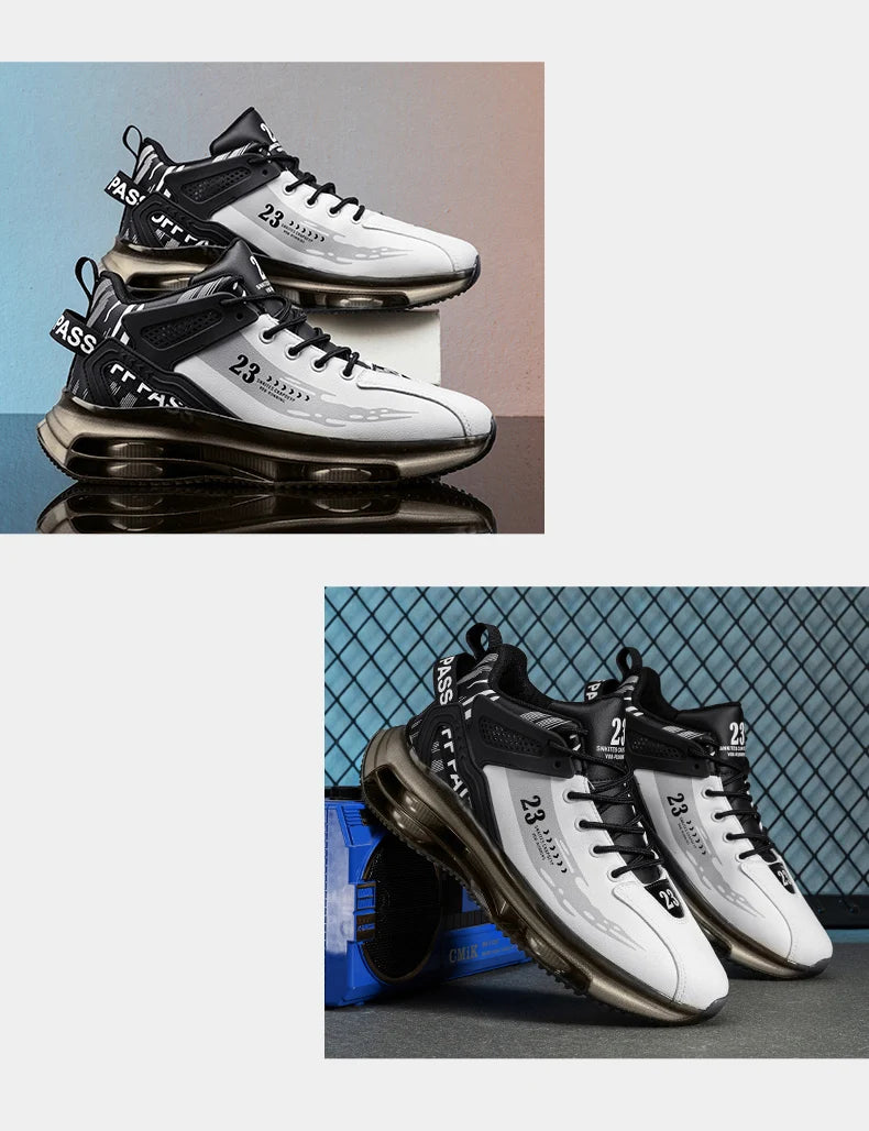 Men Sneaker Shoes Casual Sports Basketball Shoes for Men High Top Male Running Shoes Walking Style Shoes Fashion Footwear