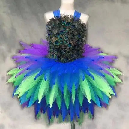 Green Woodland Fairy Dresses for Girls Jungle Forest Fairies Costumes Wood Elf Princess Ballet Tutus Outfit with Wings