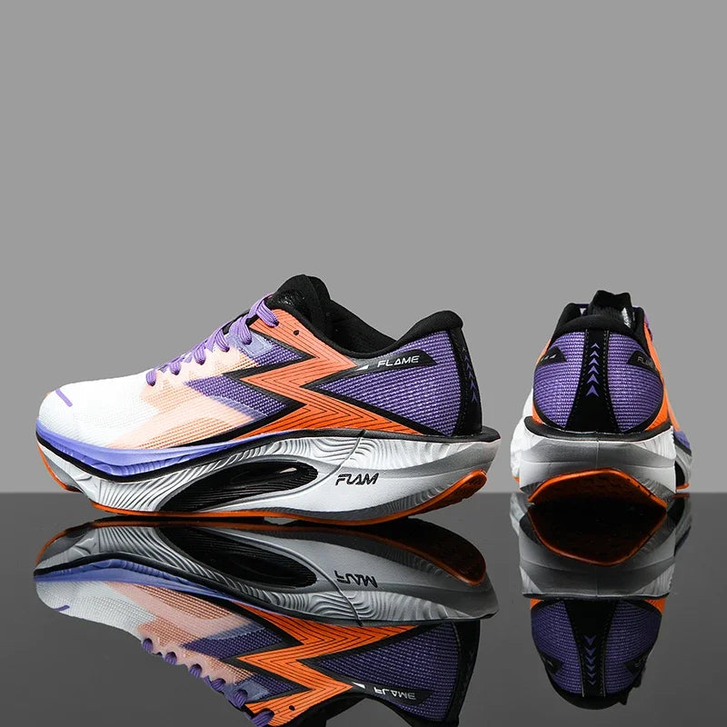 Marathon Air Cushion Carbon Plate Sports Running Shoes Men Breathable Lightweight Women's Comfortable Athletic Nonskid Sneakers