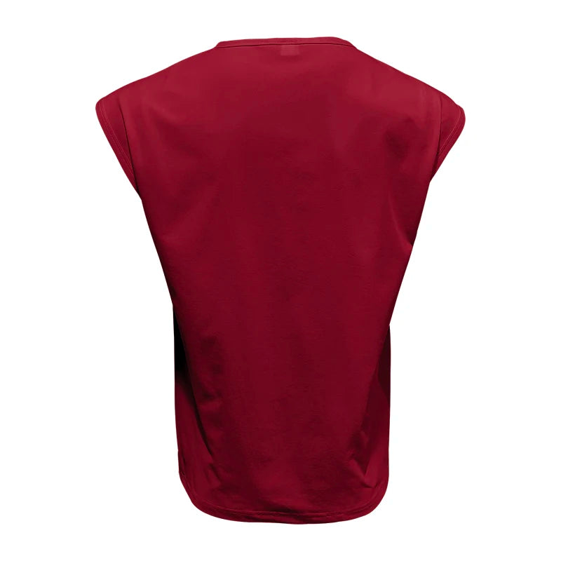 Men's Wear New Sleeveless T-shirt Men's Summer Leisure Sports Loose fitting Men's Short  vest sir