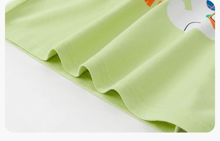 Kids Girls Printed T-shirt Autumn Cartoon Base Long Sleeve Baby Boys Top Versatile Pullover Bottom Children Girls Shirts