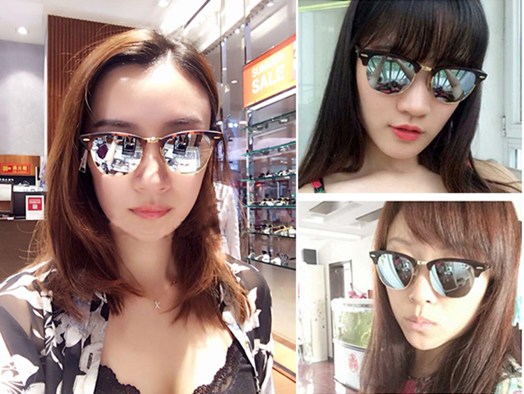 European and American Hipsters Metal Semi-Rimless Sunglasses Retro Polarized Sunglasses Men's and Women's Fashion Accessories Personalized Glasses