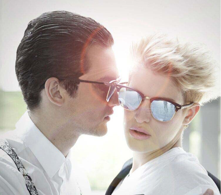 European and American Hipsters Metal Semi-Rimless Sunglasses Retro Polarized Sunglasses Men's and Women's Fashion Accessories Personalized Glasses