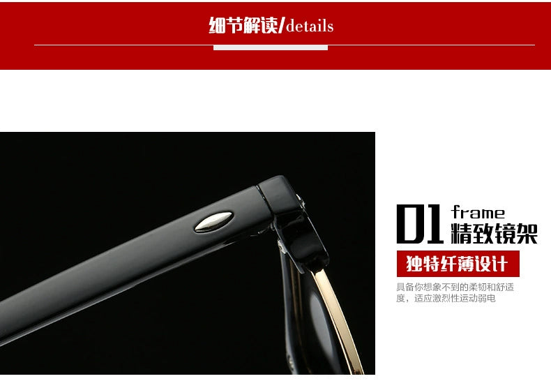 European and American Hipsters Metal Semi-Rimless Sunglasses Retro Polarized Sunglasses Men's and Women's Fashion Accessories Personalized Glasses