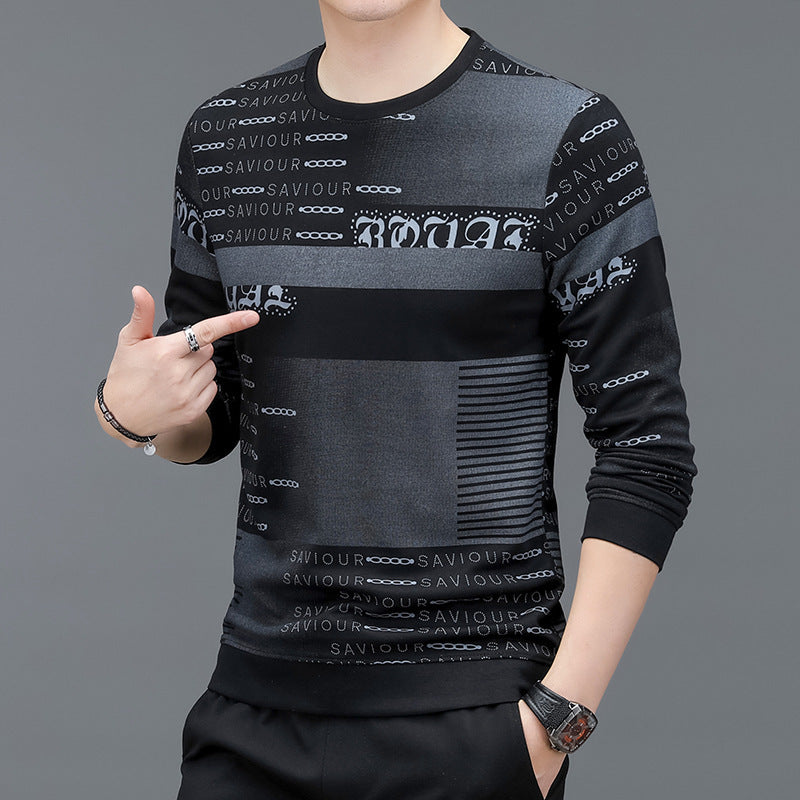 Spring And Autumn Men's New Long Sleeve Sweater