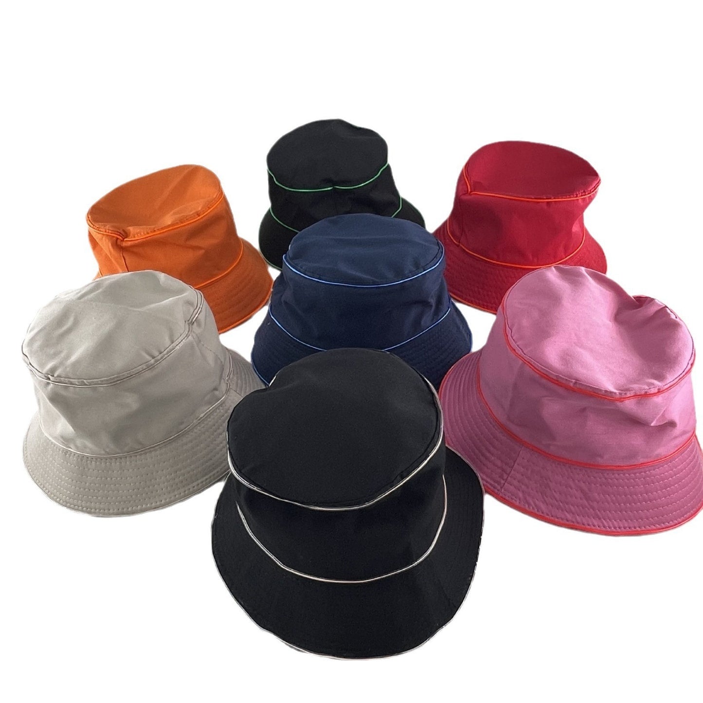 LED Luminous Embroidery Men's And Women's Solid Color Flat Top Sun Hat