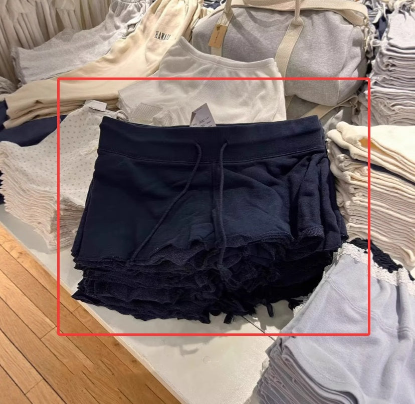 American Casual Sports Pants With Frayed Edges Slim Fit Women