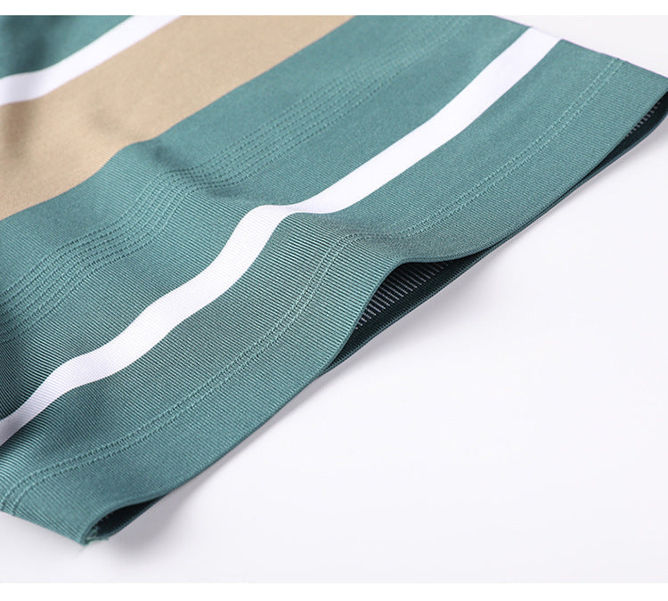 Summer Men's Short-sleeved Lapel Seamless