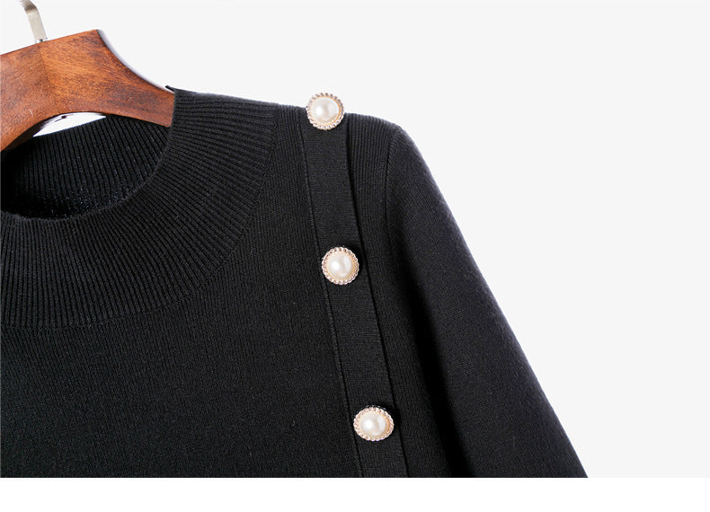 Classic Style Knitted Dress Women