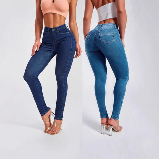 Hip Skinny Pants Stretch High Waist Jeans For Women