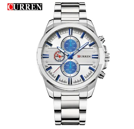 Men's Steel Band Sports Watch - Fashion Casual Design | KHYAL&Co