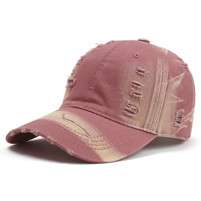 European And American Spring And Summer Washed Make Old Ripped Denim Baseball Cap