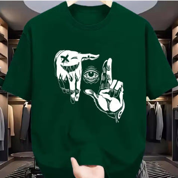 Men's Mesh Breathable Casual Round Neck Short Sleeves