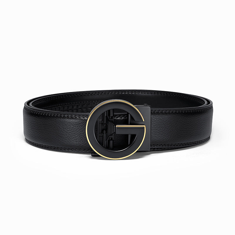 Leather Belt Men's First Layer