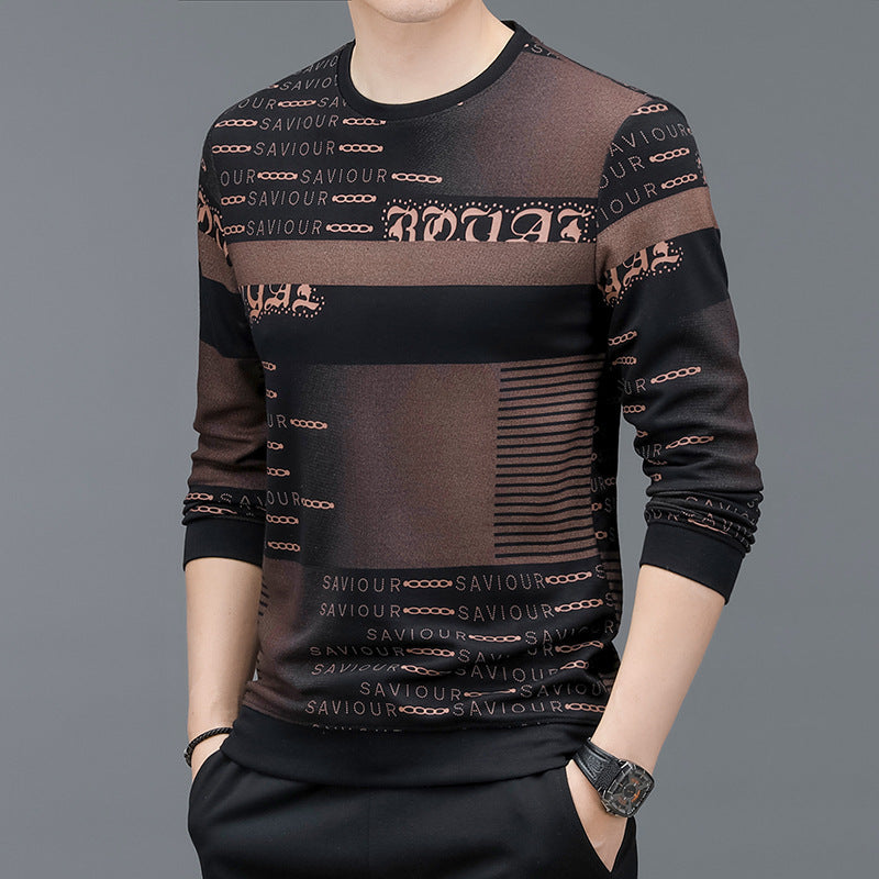 Spring And Autumn Men's New Long Sleeve Sweater