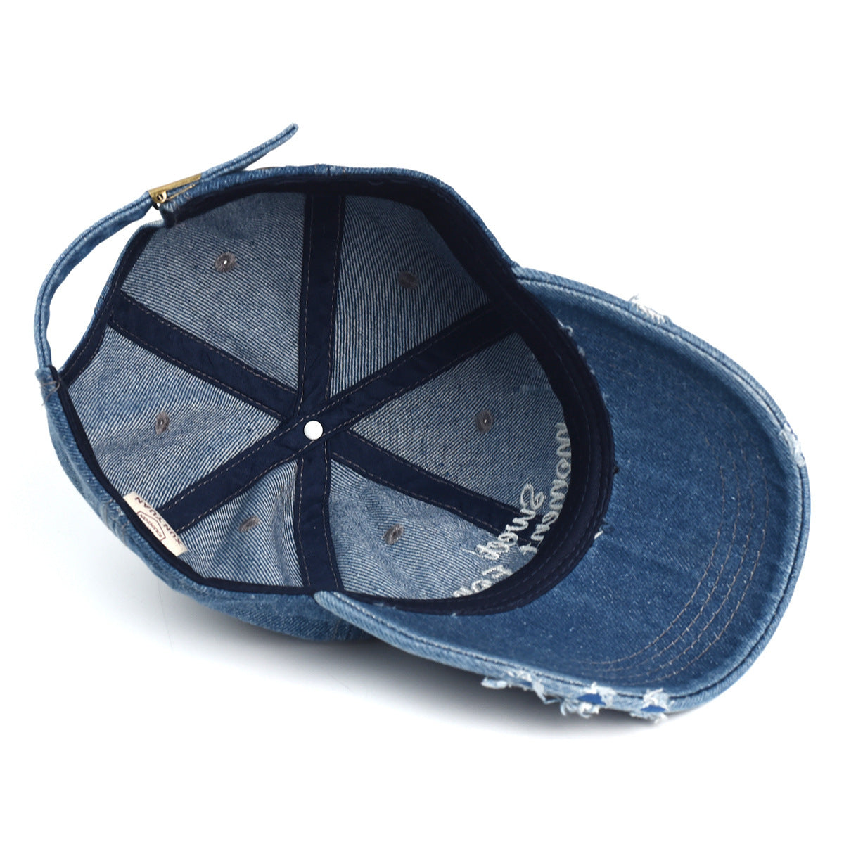 Retro Make Old Ripped Letters Baseball Hat