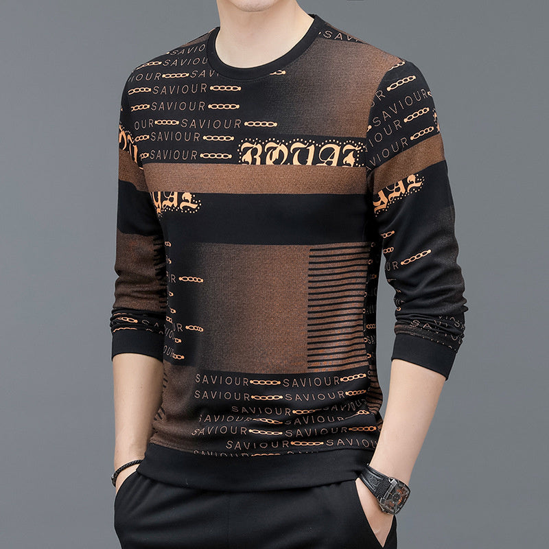 Spring And Autumn Men's New Long Sleeve Sweater