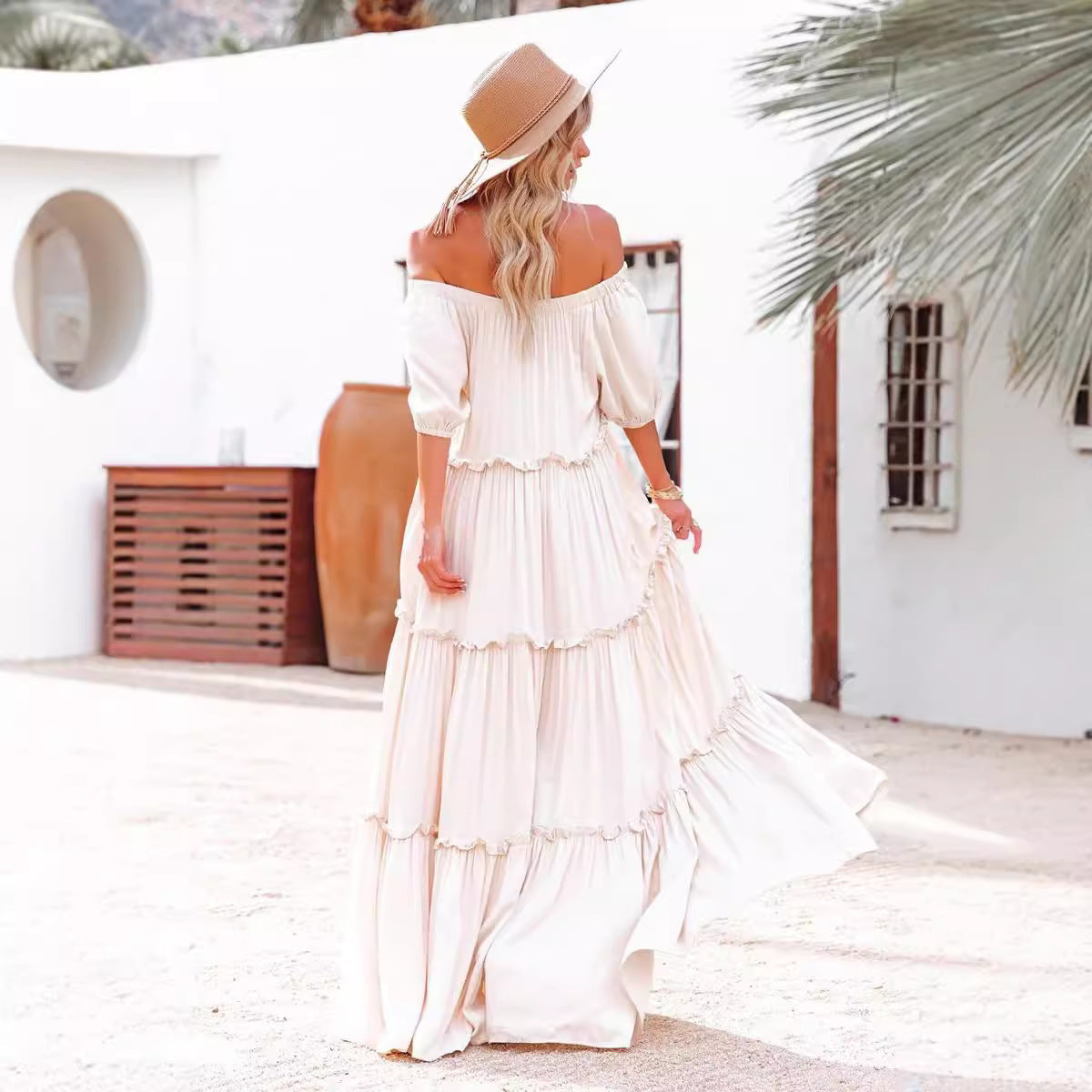 Temperament Commute French High Waist Fashion Sling Dress