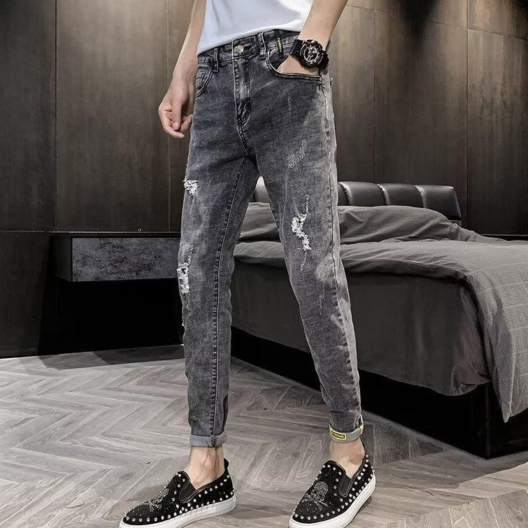 New Youth All-matching Simple High-grade Pants