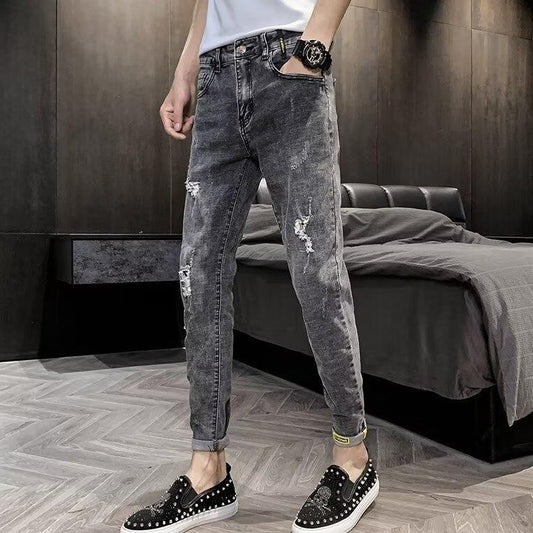 New Youth All-matching Simple High-grade Pants