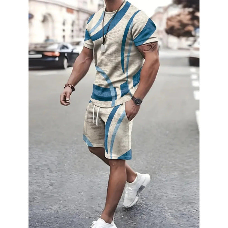 Sports Short-sleeved T-shirt Suit Two-piece Outdoor