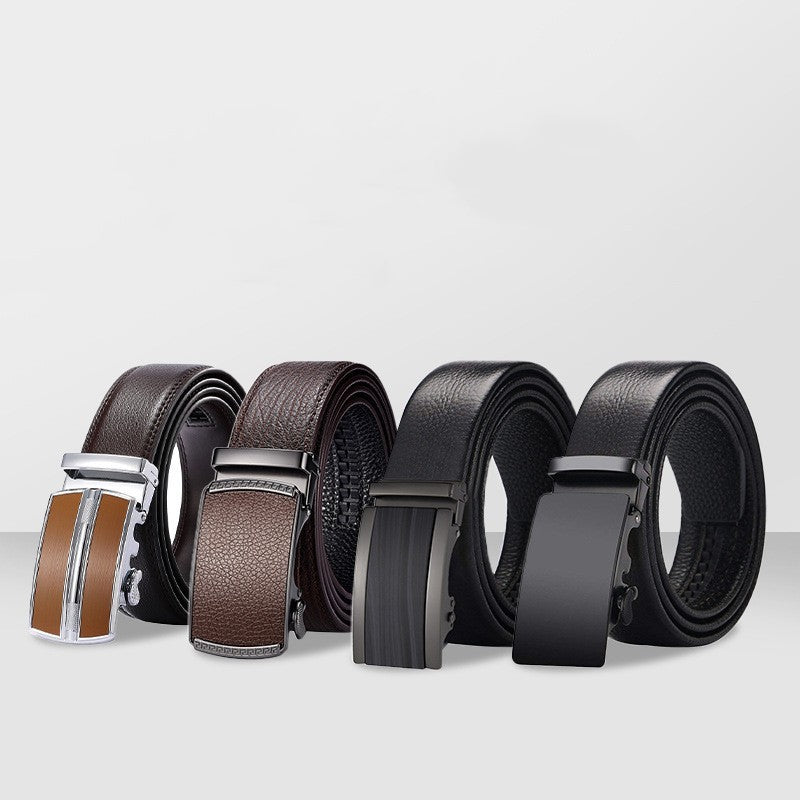 Leather Belt Men's First Layer