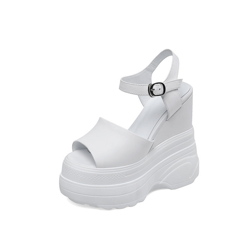 Platform Platform Increased 16cm Casual All-Match Peep Toe Comfortable Sandals