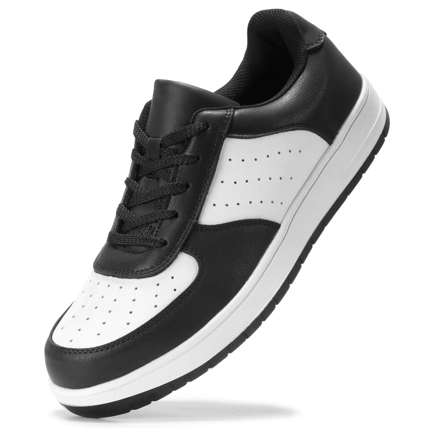 Furuian High Top Steel Toe Shoes for Men Comfortable Safety Shoes Lace Up Work Shoes