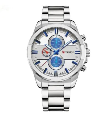 Men's Steel Band Sports Watch - Fashion Casual Design | KHYAL&Co