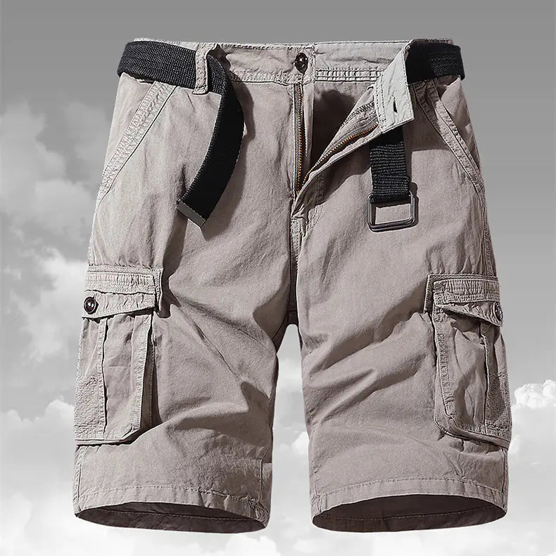 Men's Casual Cotton Multi-pocket Workwear Shorts